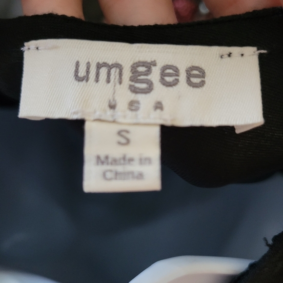 Umgee Women's Small Black Short Sleeve Mini Dress Floral Embroidery Boho Summer - Picture 3 of 9